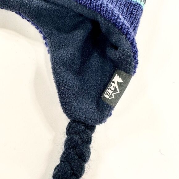 REI kids knit hat with tassels OS - Picture 3 of 7